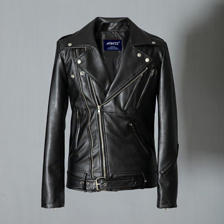 Streetwear Brand Jacket - Jaqueta de couro PU para motocicleta