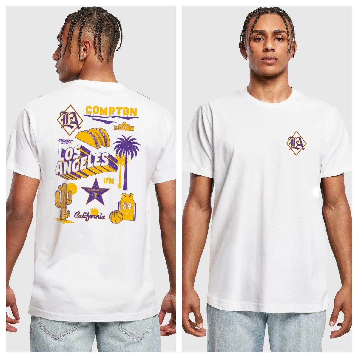 Streetwear Brand La - Camiseta LA CITY Trendy Art Brand