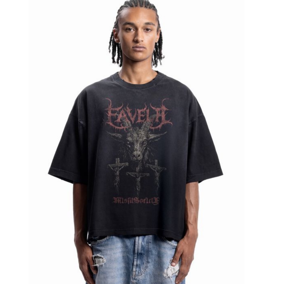 Streetwear Brand Font - Camiseta de Algodão com Estampa de