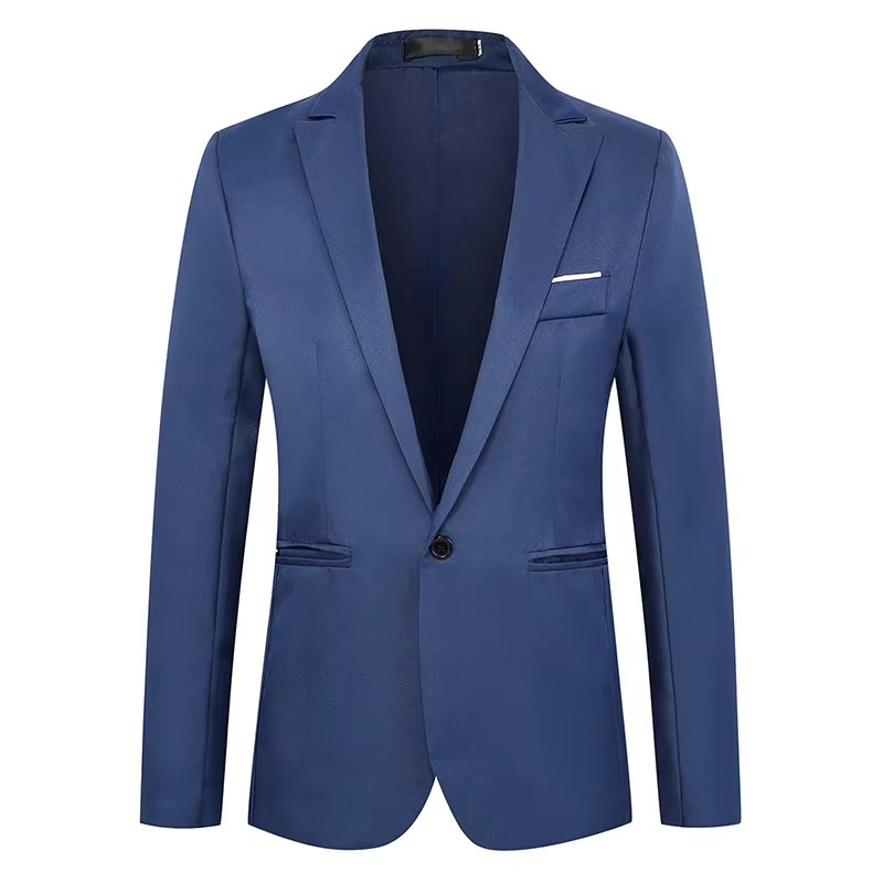 Streetwear Brand Jacket - Blazer de manga comprida monocromática Slim