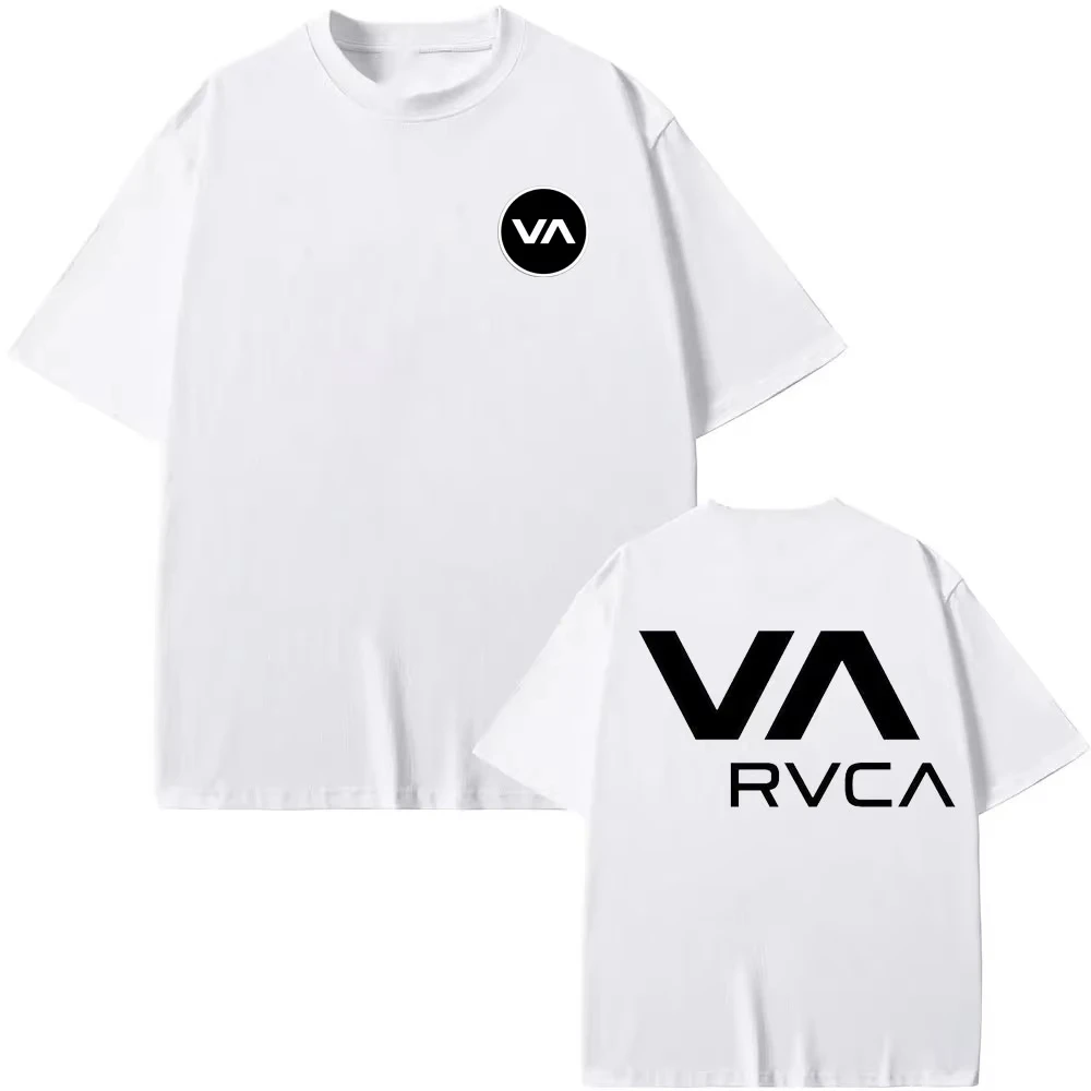 Streetwear Brand Jacket - Camiseta RVCA Preta de Algodão para