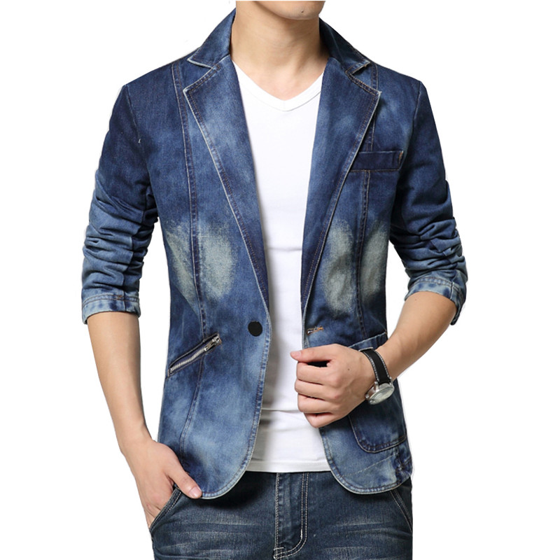 Jaqueta jeans justa de botão ú - Streetwear Brand Jacket avaliação e preço