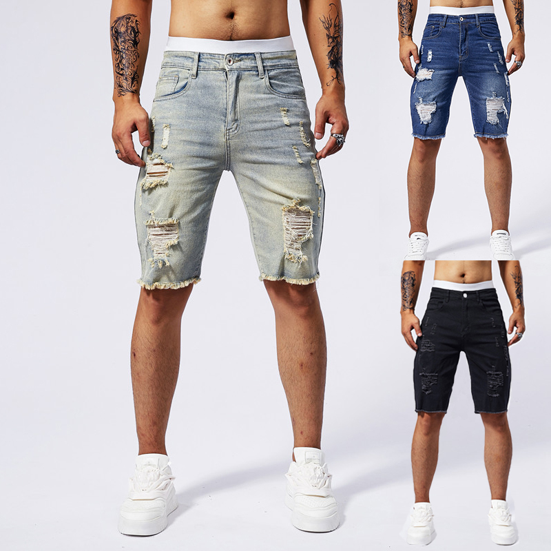 2025 verão novos homens rasgad - Streetwear Brand Jacket avaliação e preço