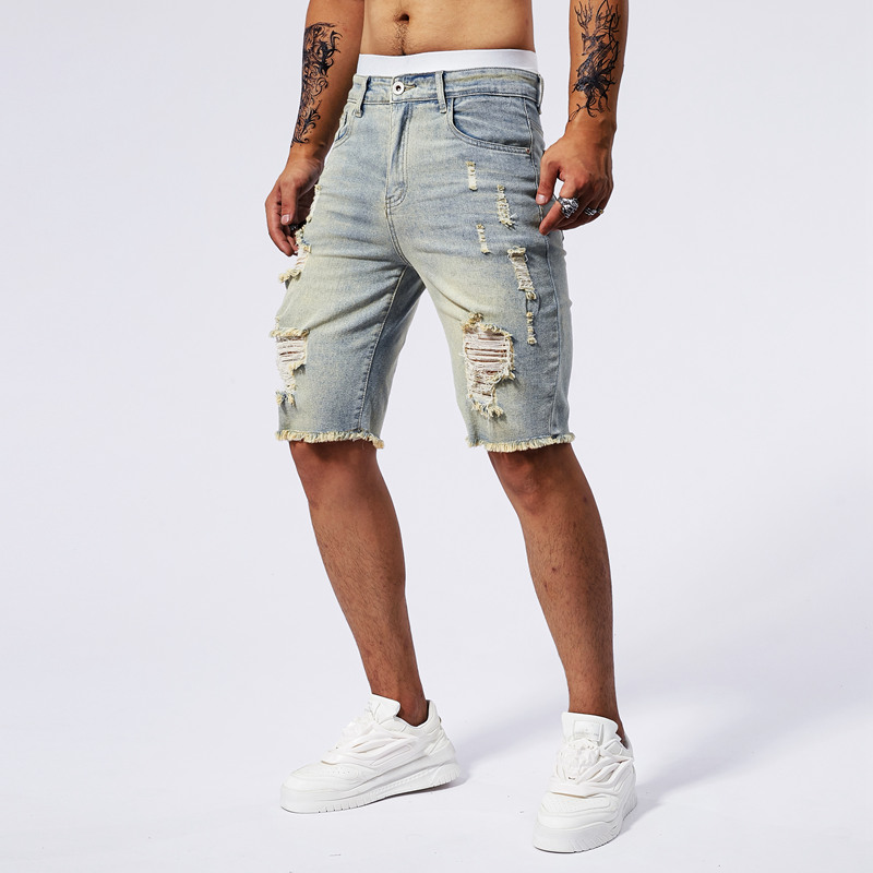 2025 verão novos homens rasgad - Streetwear Brand Jacket avaliação e preço