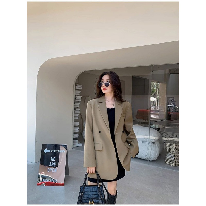 Blazer preto de manga comprida - Streetwear Brand Jacket avaliação e preço