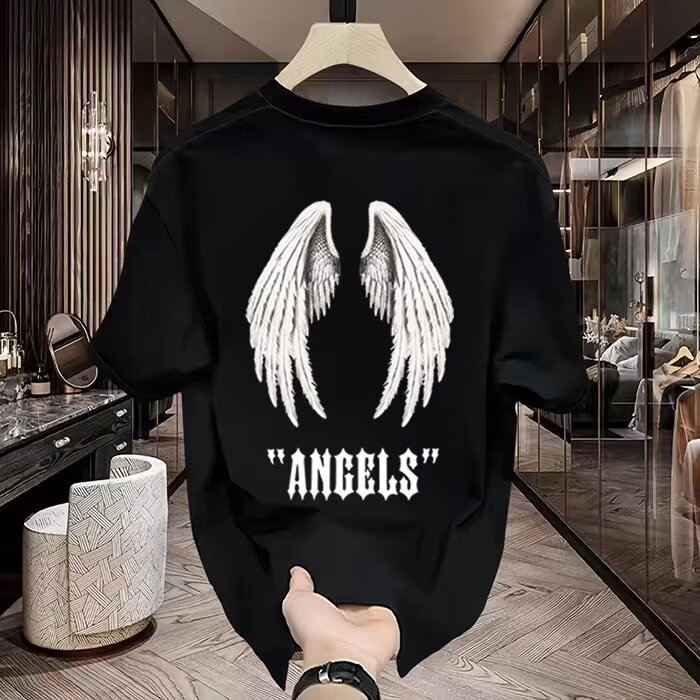 Camiseta de Algodão Puro de Ma - Streetwear Brand Tags avaliação e preço