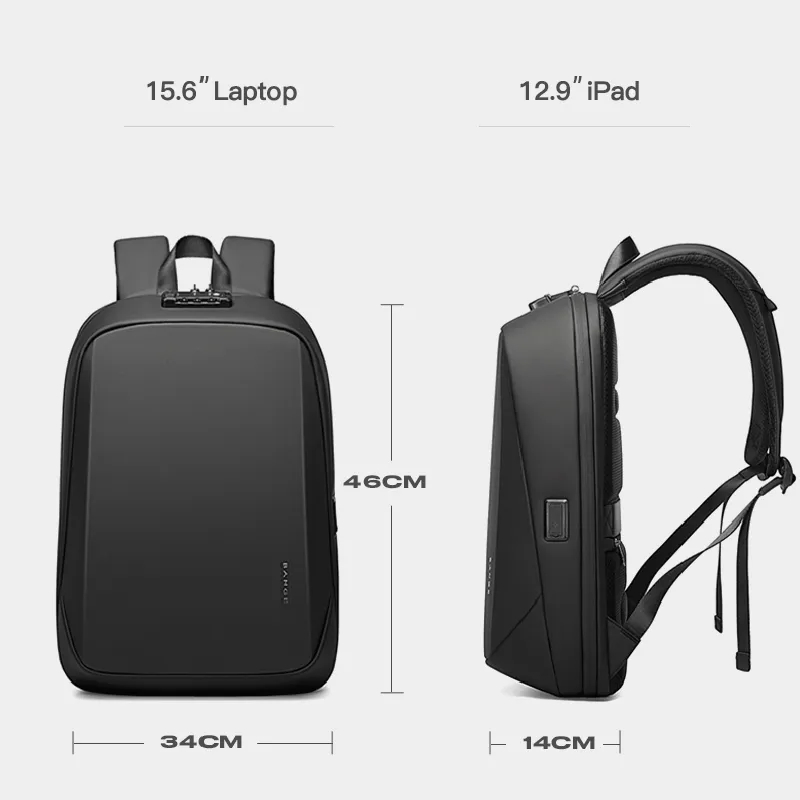 BANGE-Mochila escolar impermeá - Streetwear Brand Backpack avaliação e preço