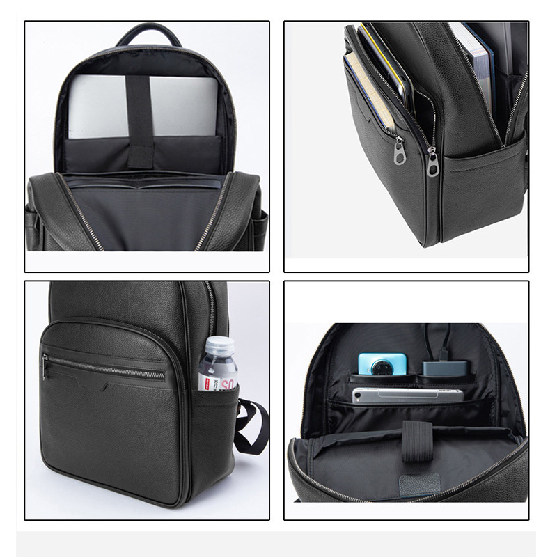 Nova marca de couro genuíno do - Streetwear Brand Backpack avaliação e preço